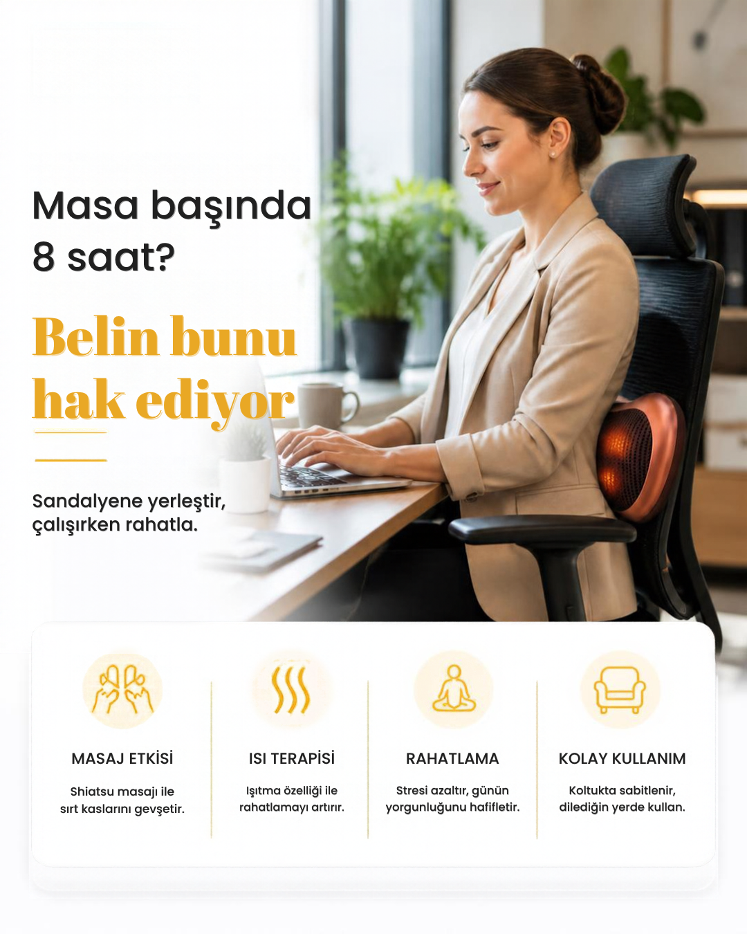 Revalivo Shiatsu Masaj Yastığı